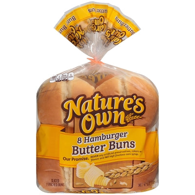 Pan Hamburguesa Mantequilla Natures Own 8/1