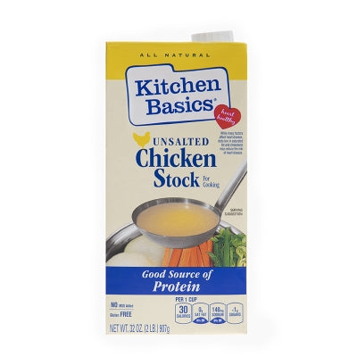 Caldo De Pollo Liquido Sin Sal Kitchen Basics 32 Onz