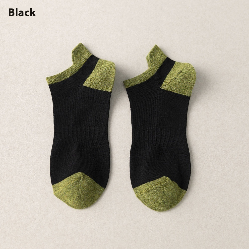 Combed Cotton Bottom Sweat-absorbing Deodorant Anti-ankle Socks Low-cut Men's Retro Waist