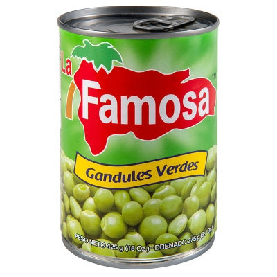 Guandules Verdes La Famosa 15 Onz