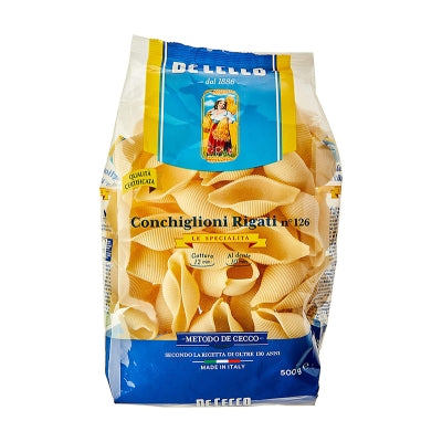 Pasta Conchiglioni Rigati N.126 De Cecco 500 Gr