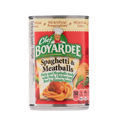 Pasta Spaghetti Con Albondigas Chef Boyardee 15 Onz