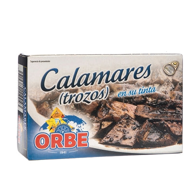 Calamares En Trozos En Su Tinta Orbe 110 Gr