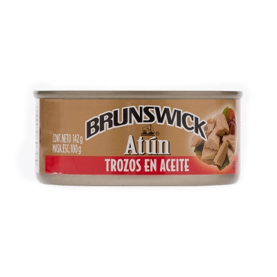 Atun En Trozos Y Aceite Brunswick 142 Gr