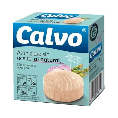 Atun Claro Sin Aceite Al Natural Calvo 80 Gr