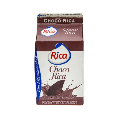 Leche Con Sabor A Chocolate Rica 16 Onz