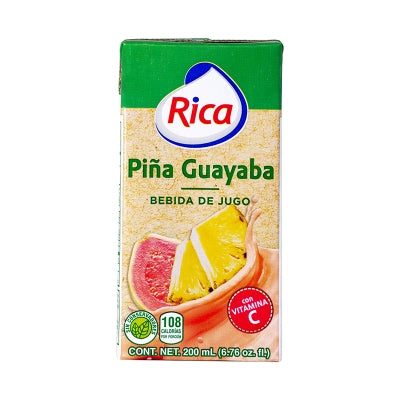 Jugo De Piña Guayaba Rica Uht 200 Ml