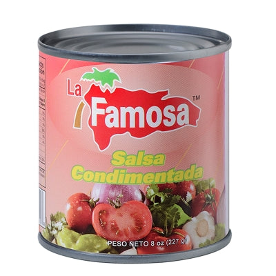 Pasta De Tomate Condimentada La Famosa 8 Onz