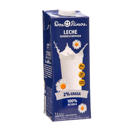 Leche Semidescremada Dos Pinos 1 Lt