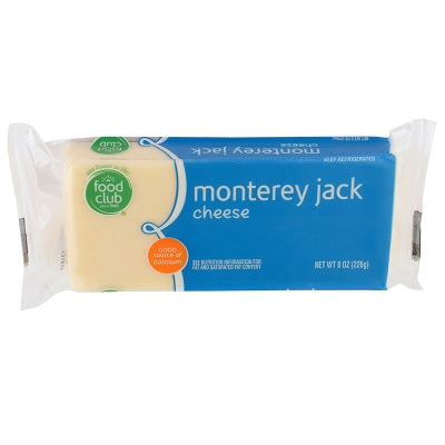 Queso Monterey Jack En Barra Food Club 8 Onz