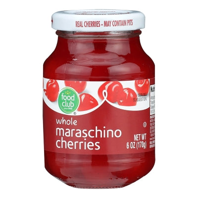 Cerezas Maraschino Rojas Food Club 6 Onz