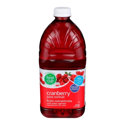 Jugo De Cranberry Food Club 64 Onz