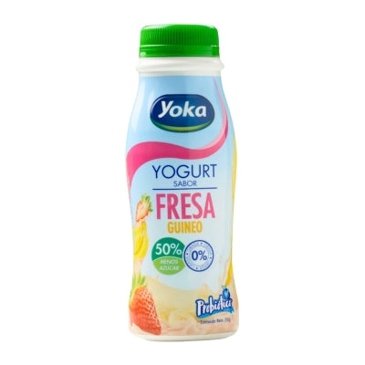 Yogurt Sabor Fresa Banana Yoka 8 Onz