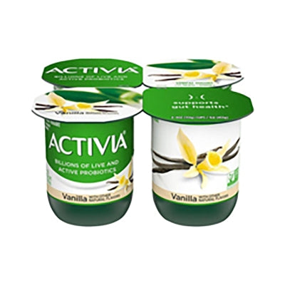 Yogurt Sabor Vainilla Dannon Activia 4 Und/Paq