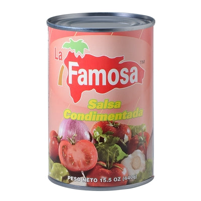 Pasta De Tomate Condimentada La Famosa 15.5 Onz