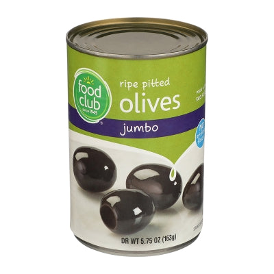 Aceituna Negra Sin Hueso Jumbo Food Club 5.75 Onz