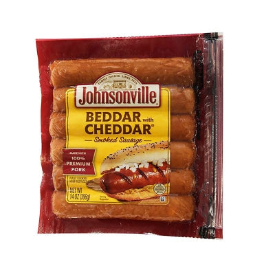 Salchicha Beddar Cheddar Johnsonville 14 Onz