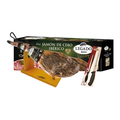 Jamón Ibérico + Cuchillo + Jamonero ElPozo