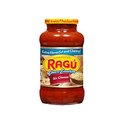 Salsa Para Pasta Sabor Seis Quesos Ragu 24 Onz