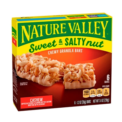 Barra De Granola Sweet & Salty Cashew Nature Valley 7.4 Onz