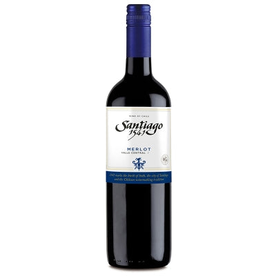 Vino Tinto Merlot Santiago 1541, 75 Cl