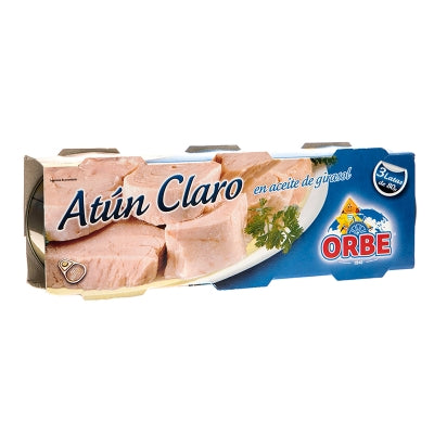 Atun Claro En Aceite Vegetal Orbe 3 Und/Pa