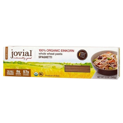 Pasta Integral Spaghetti Organico Jovial 12 Onz