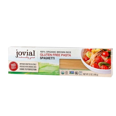 Pasta Spaghetti De Arroz Integral Organico Jovial 120 Gr