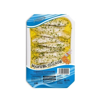 Sardinas En Vinagre Y Aceite De Oliva Manuel Claros 145 Gr