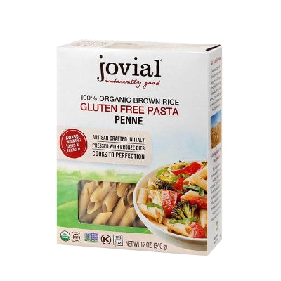 Pasta Penne De Arroz Integral Organico Jovial 12 Onz