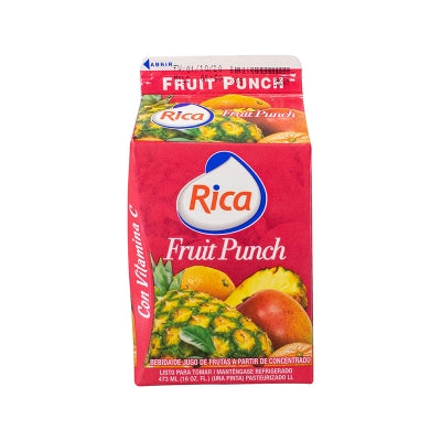 Jugo Fruit Punch Rica 16 Onz