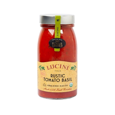 Salsa Para Pasta Organica De Tomate Y Albahaca Lucini 25.5 Onz