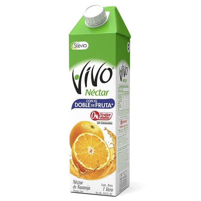 Nectar De Naranja Sin Azucar Vivo 1 Lt