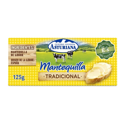 Barra De Mantequilla La Asturiana 125 Gr