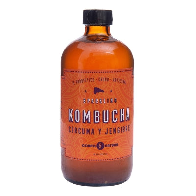 Kombucha de Jengibre y Cúrcuma Corpo Natura 16 Onz