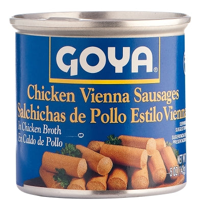 Salchicha Estilo Vienna De Pollo y Carne Goya 5 Onz