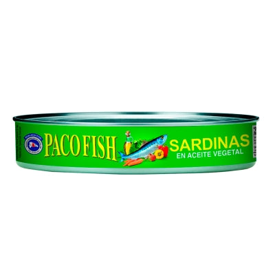 Sardinas En Aceite Vegetal Paco Fish 15 Onz