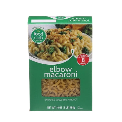 Pasta Macaroni Food Club Fc 16 Onz