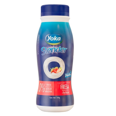 Yogurt Bebible Sabor Fresa Sin Azucar Yoka 8 Onz