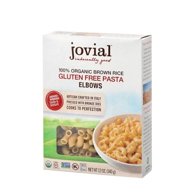 Pasta Elbows De Arroz Organico Jovial 12 Onz