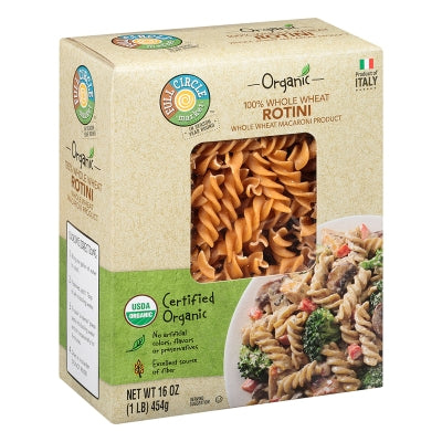 Pasta Rotini Integral Organica Full Circle 16 Onz