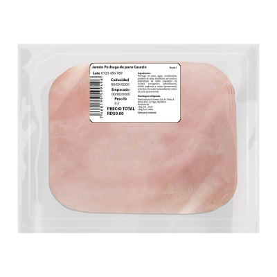 Jamón de Pechuga de Pavo Caserio 2 Lb