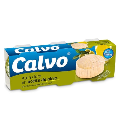 Atún en Aceite De Oliva Calvo 80Gr 3 Und/Paq