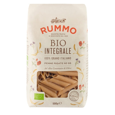 Pasta Penne Rigate Bio Integrale No.66 Rummo 500 Gr