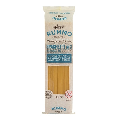 Pasta Spaghetti No.3 Sin Gluten Rummo 400 Gr