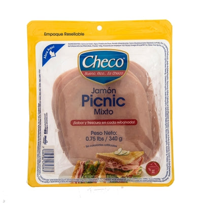 Jamón Picnic Mixto Checo 340 Gr