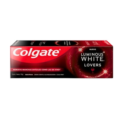 Pasta Dental Colgate Luminous White Blanqueadora Manchas de Vino 70 Gr