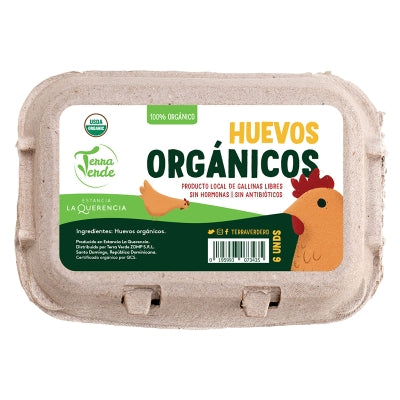 Huevos Orgánicos Terra Verde 6 Und/Paq