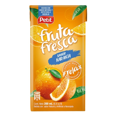 Bebida Sabor Naranja Petit Fruta Fresca 200 Ml