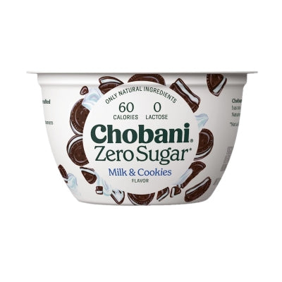 Yogurt Griego Sin Azúcar Sabor Galleta Con Leche Chobani 5.3 Oz